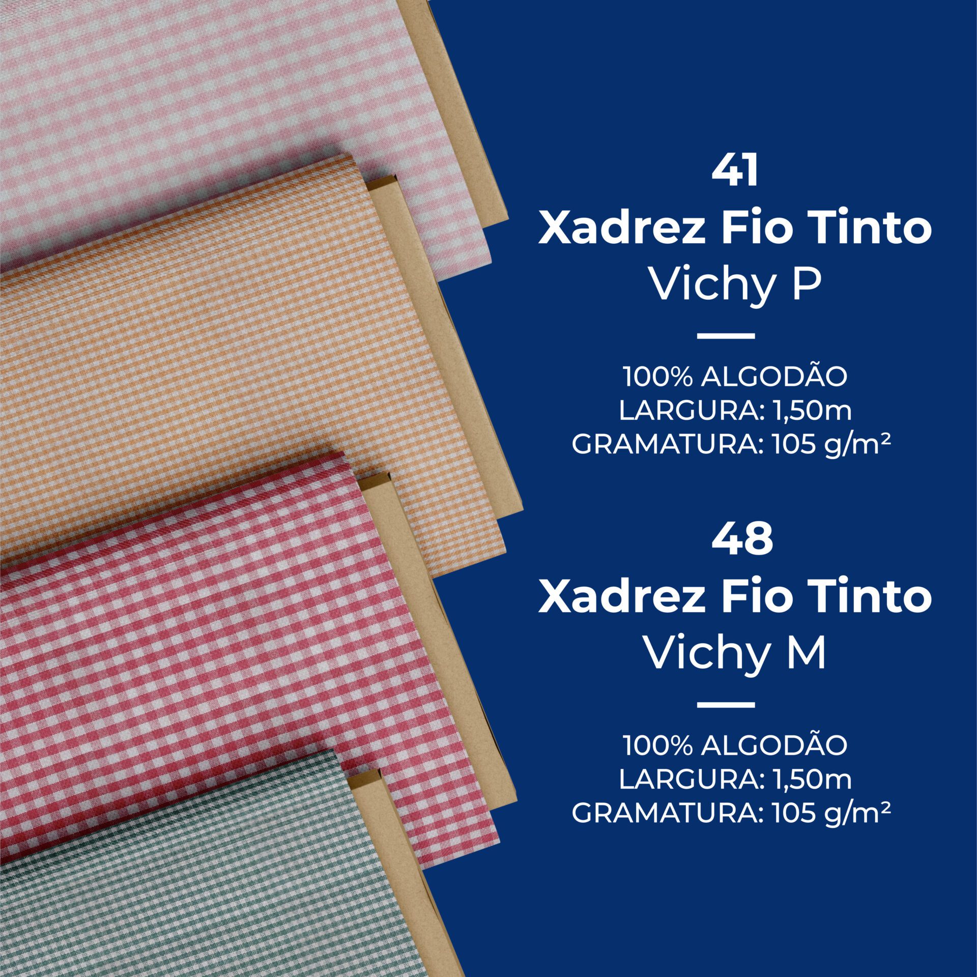 Catálogo Xadrez Fio Tinto Vichy P & M